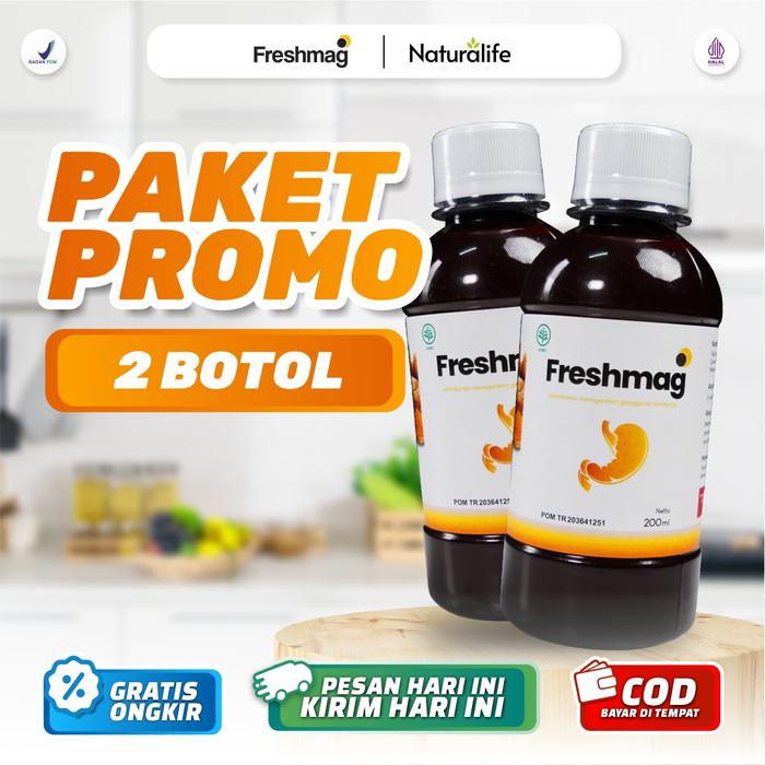 

[PROMO] PAKET 2 BOTOL FRESHMAG - Untuk Bantu Masalah [ Maag Asam lambung & Gerd ] - Madu Honey