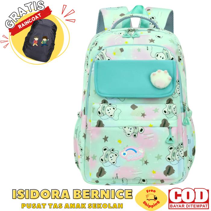 Tas Sekolah Anak Perempuan Ransel Anak Sekolah Perempuan Remaja Sd Smp Bahan Tebal, Halus Dan Kuat