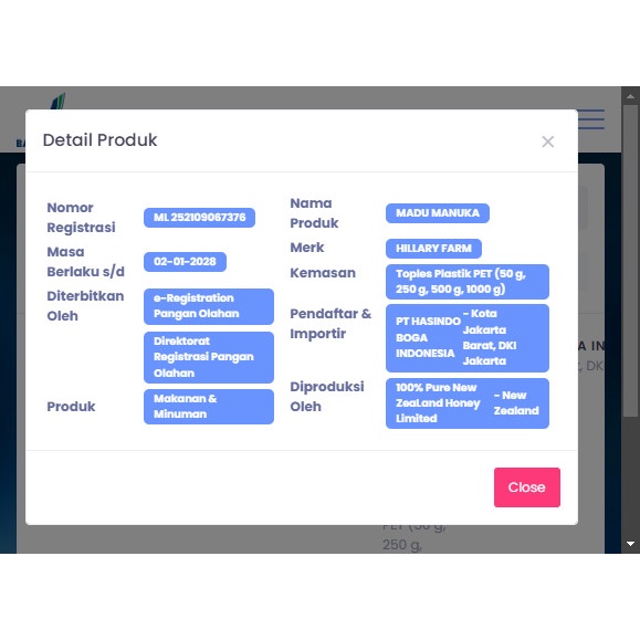 

Sale Terbatas Hillary Farm Manuka Honey Umf 5+ 500 Gr Aman