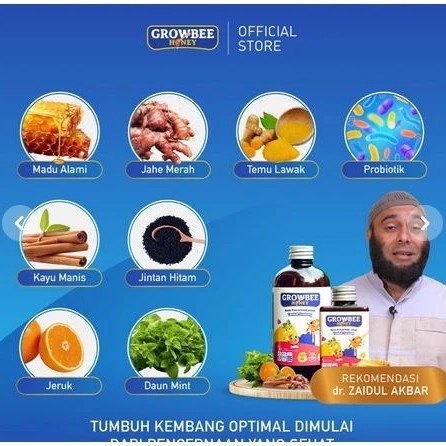 

Sale Terbatas Jsr Growbee Honey / Madu Tumbuh Kembang Anak /Madu Khusus Untuk Pencernaan Anak /