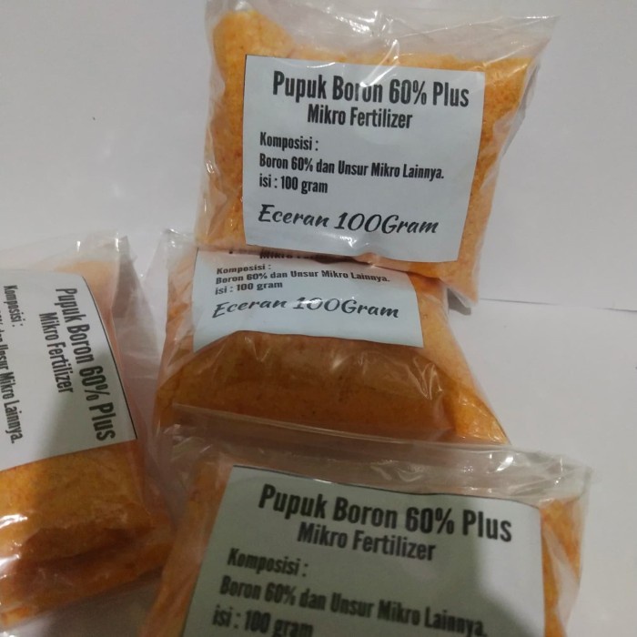 Boron Murni 60% Pupuk Mikro an 100gram / Pupuk Boron