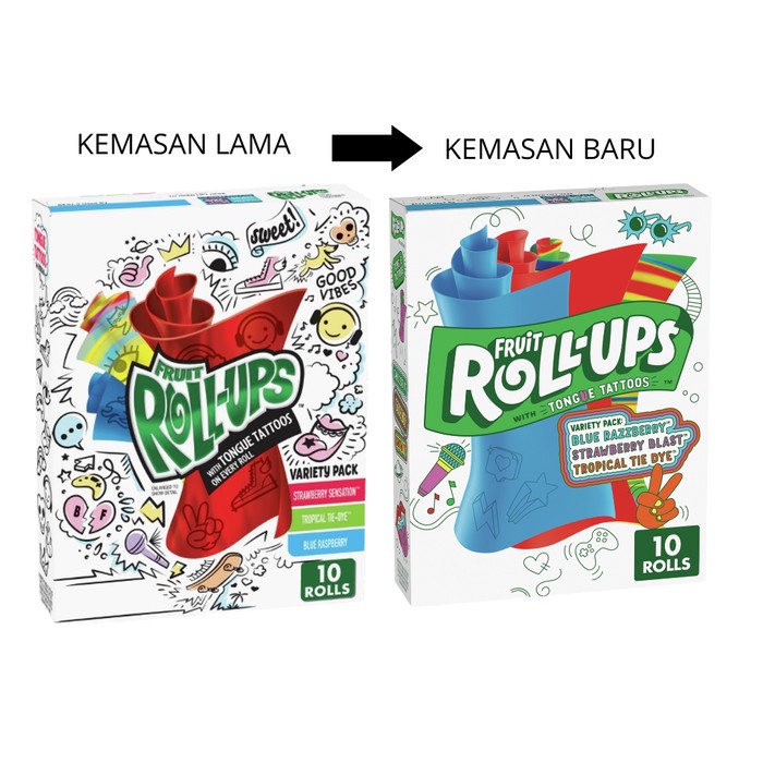 

Fruit Roll Ups Candy Variety Pack Permen Import