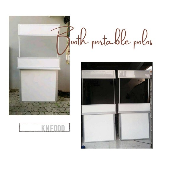 Booth Portable Size Besar/Booth Knock Down Free Penghalang Depan
