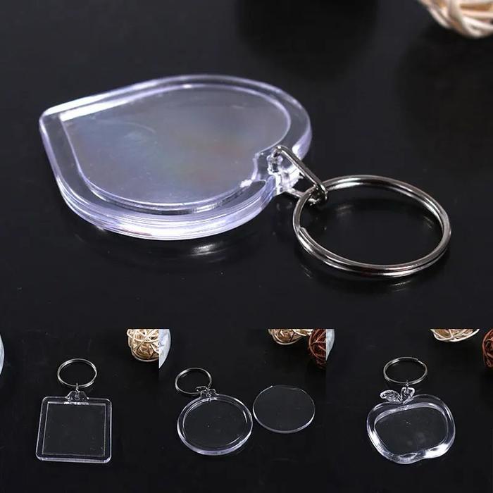 

DISKON (2 pcs) Gantungan Insert Foto DIY Akrilik Frame kpop Murah Keychain