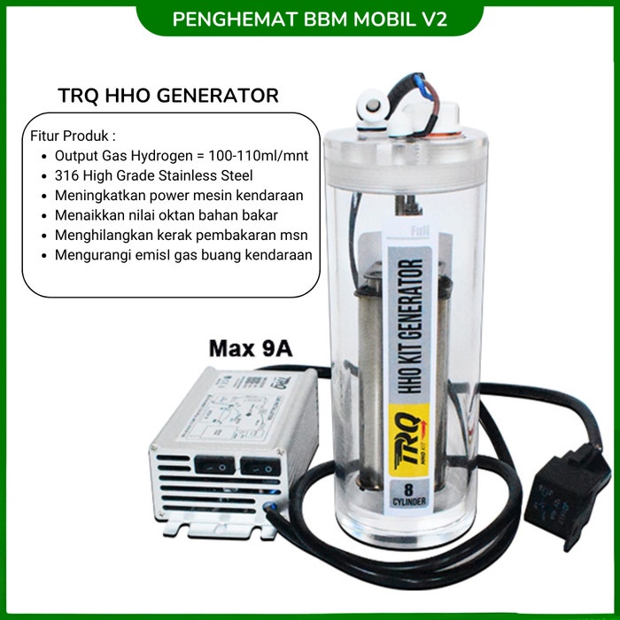 HHO Generator TRQ Mobil Versi 2 Penghemat BBM Bus Truk Mobil