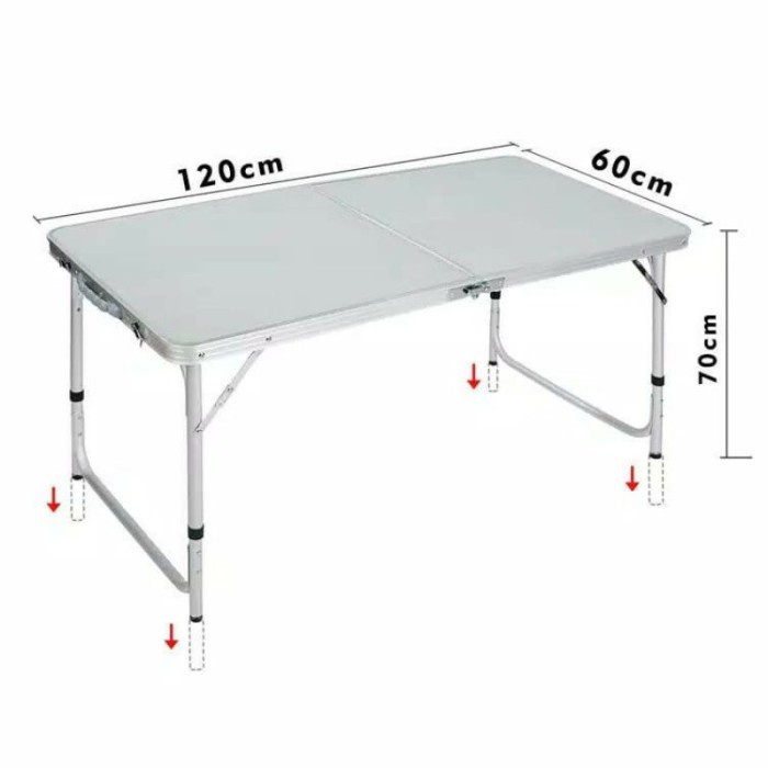 Meja lipat portable meja koper meja makan lesehan meja lipat kayu