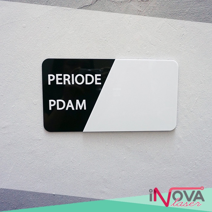 

FREE ONGKIR Papan Stand Meter PDAM Akrilik Acrylic Minimalis Modern