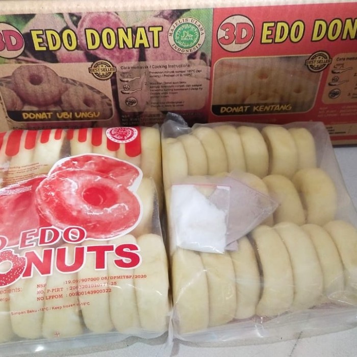 

JTTOP" DONAT KENTANG 3D DONUT BEKU FROZEN ISI 20PCS