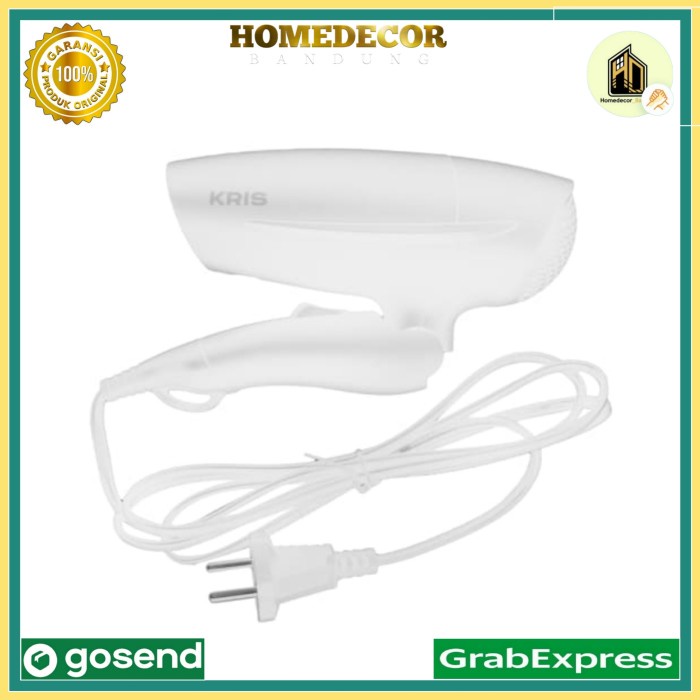 Kris Hair Dryer Travel 600 Watt - Putih / Travel Hair Dryer White 600W
