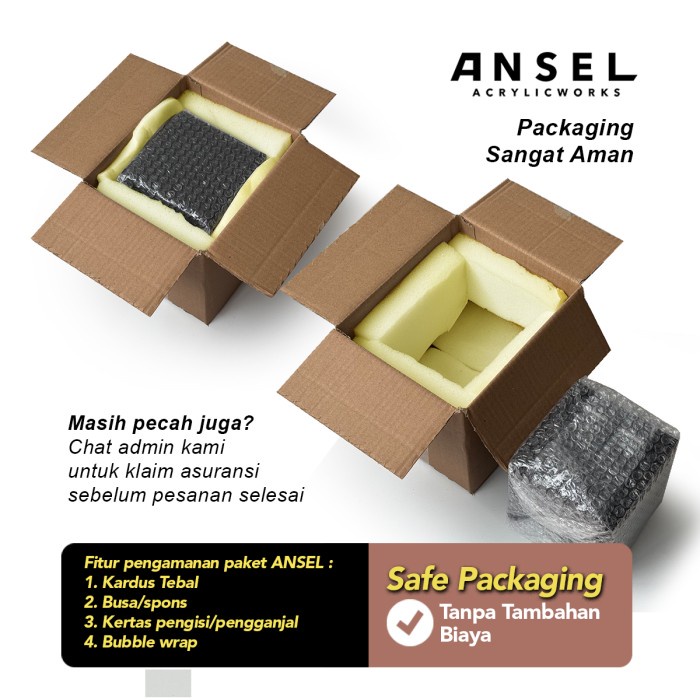 

TERLENGKAP Kotak Amal Akrilik - Kotak Tip / Donasi / Saran - 12x12x15 cm - Tipe A