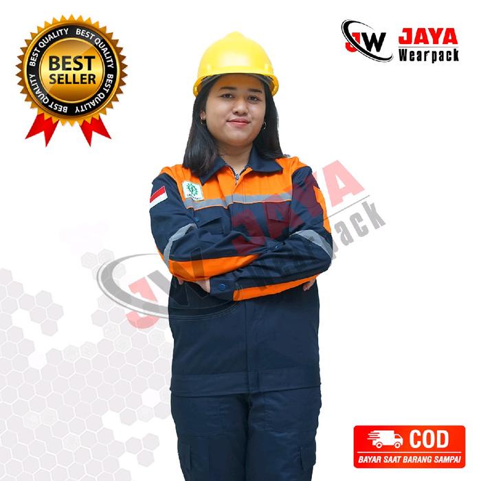 JTTOP" ATASAN WEARPACK SAFETY DONGKER KOMBINASI OREN