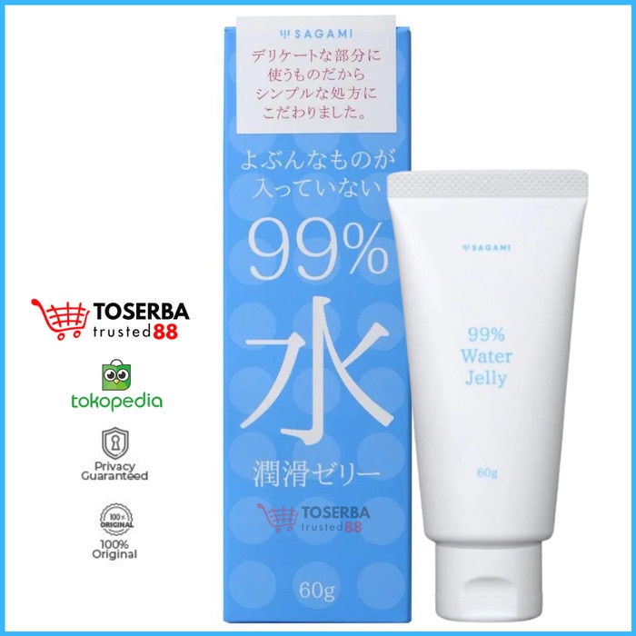 

Pelumas Saga 99% Water 60gr Lubricant Jelly pelicin kondom ori japan