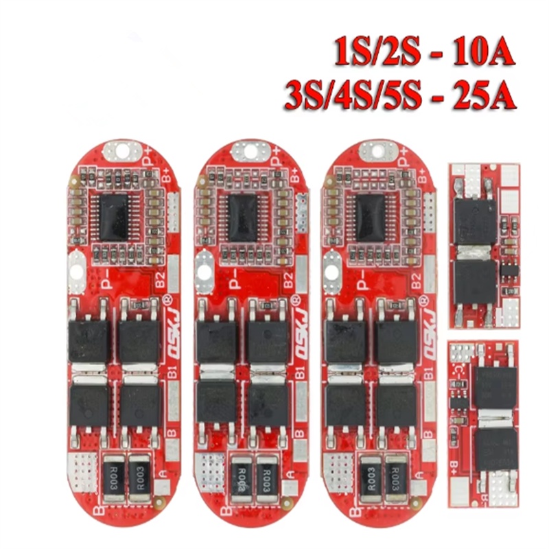 Bms 1S 2S 10A 3S 4S 5S 25A Bms 18650 Li-Ion Lipo Lithium Battery Protection Circuit Board Module Pcb