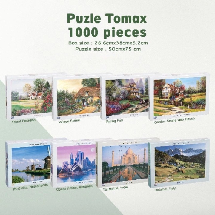 Puzzle Jigsaw 1000 PCS 50x75 Jigsaw puzzle 1000pcs paper puzzle / Puzzle JIGSAW 1000 PCS 50 x 75 Cm/