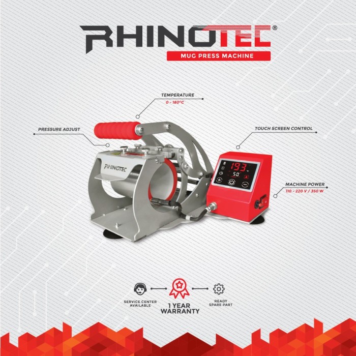 RHINOTEC Mesin Press Mug Digital - RTT 03 (Sablon Mug)