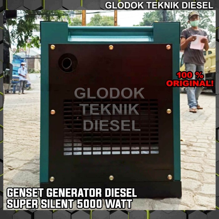 Genset Diesel Super Silent Matrix MTX 6800 ES 5000 Watt Generator