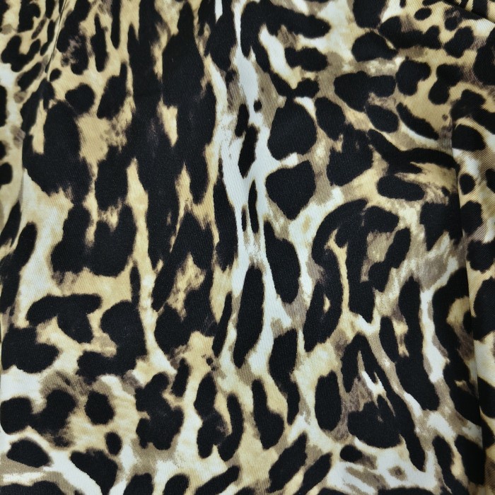 Kain Spandex Lycra Motif Leopard Macan Melar Stretch 4 arah bahan pakaian baju renang senam balet