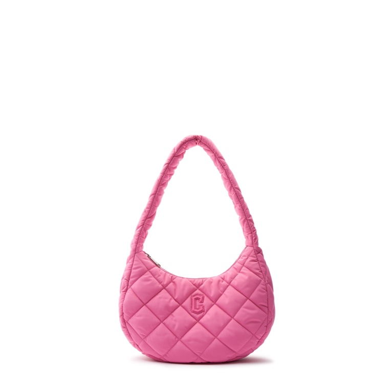 Padding Quilted M-Hobo Bag - Pink
