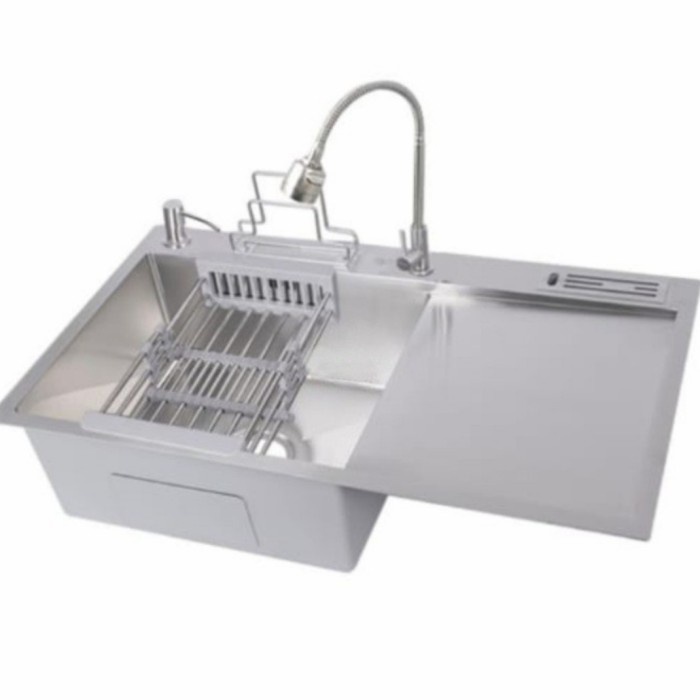 Kichen Sink Thsink 8548 1 Lubang Sayap/Bak Cucu Piring Stainless 8548