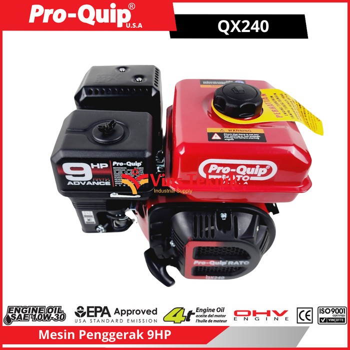 Terbatas Mesin Penggerak Serbaguna Gasoline Engine 9 Hp Qx 240 Proquip Qx240
