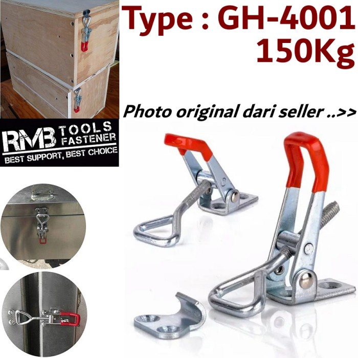 Toggle Clamp Model GH-4001 Klem Penjepit Kayu Togel Push Pull Latch