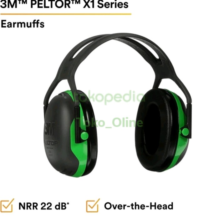 Ready 3M Peltor X1 X1A/37270 Earmuff Over The head