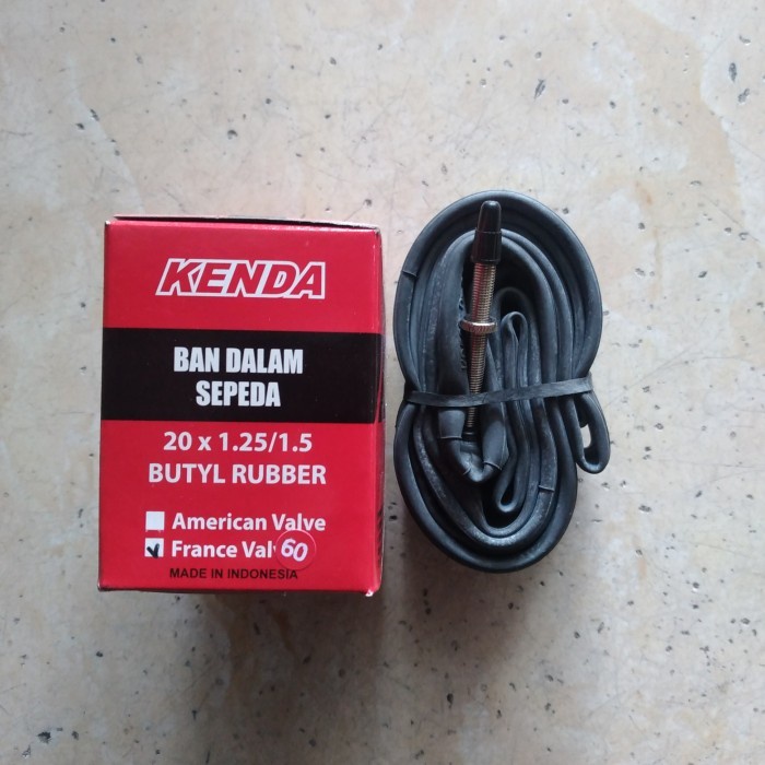 Ban Dalam Sepeda 20 X 1.25/1.50 20X1.25 125 Kenda 406 Presta Fv 60 Mm #Gratisongkir