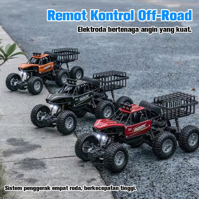 Tatajoy Mobil Off-road Remote Control 4WD Mobil Pendakian RC 6 Roda Alloy RC Off Road Rock Crawler