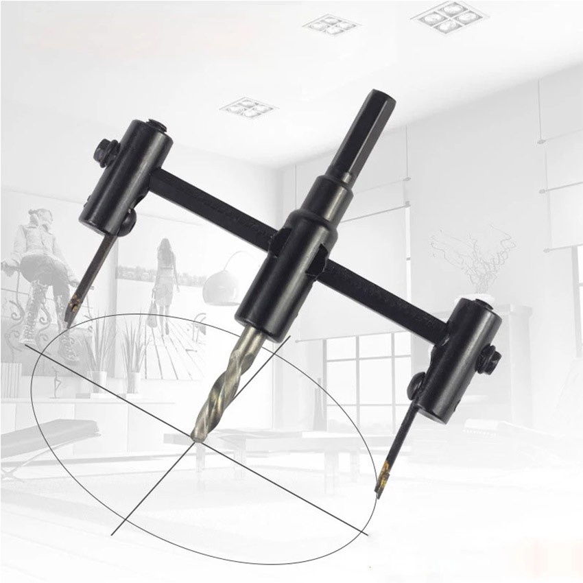 

30 - 300 MM Mata Bor Pelubang Kayu Jangka / Hole Saw Model Jangka Adjustable Circle Hole Cutter