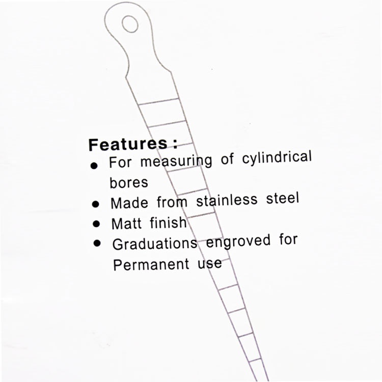 

Taper Gauge Feeler 1-15mm / Stainless Steel Gap Hole Double Side Measuring Tool