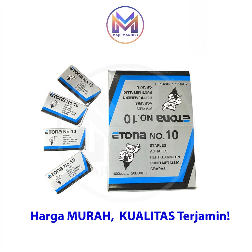 

Isi Staples Etona No.10 Untuk Stapler HD-10 HD-10D HD-10S (Mini)