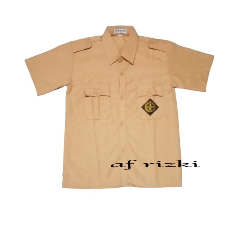 Berkualitas Setelan Seragam Pramuka Smp Sma Laki Laki Baju Pendek