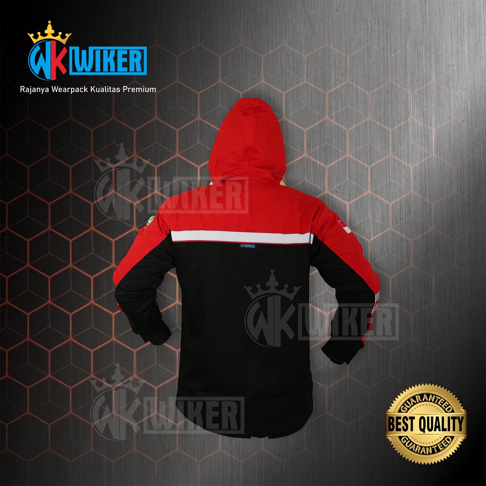 Cuci Gudang  Wearpack Safety Dengan Penutup Kepala - Jaket Proyek - Baju Safety - Werpack Kerja