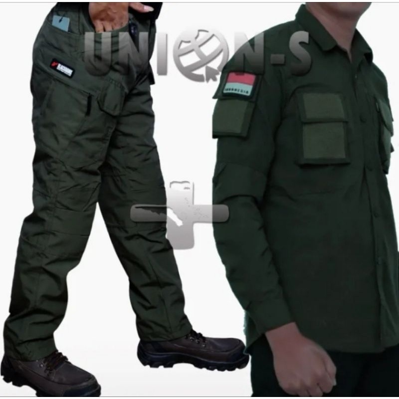 Murah Paket Satu Setel Kemeja Pdl Tactical 511/Free Logo Bendera