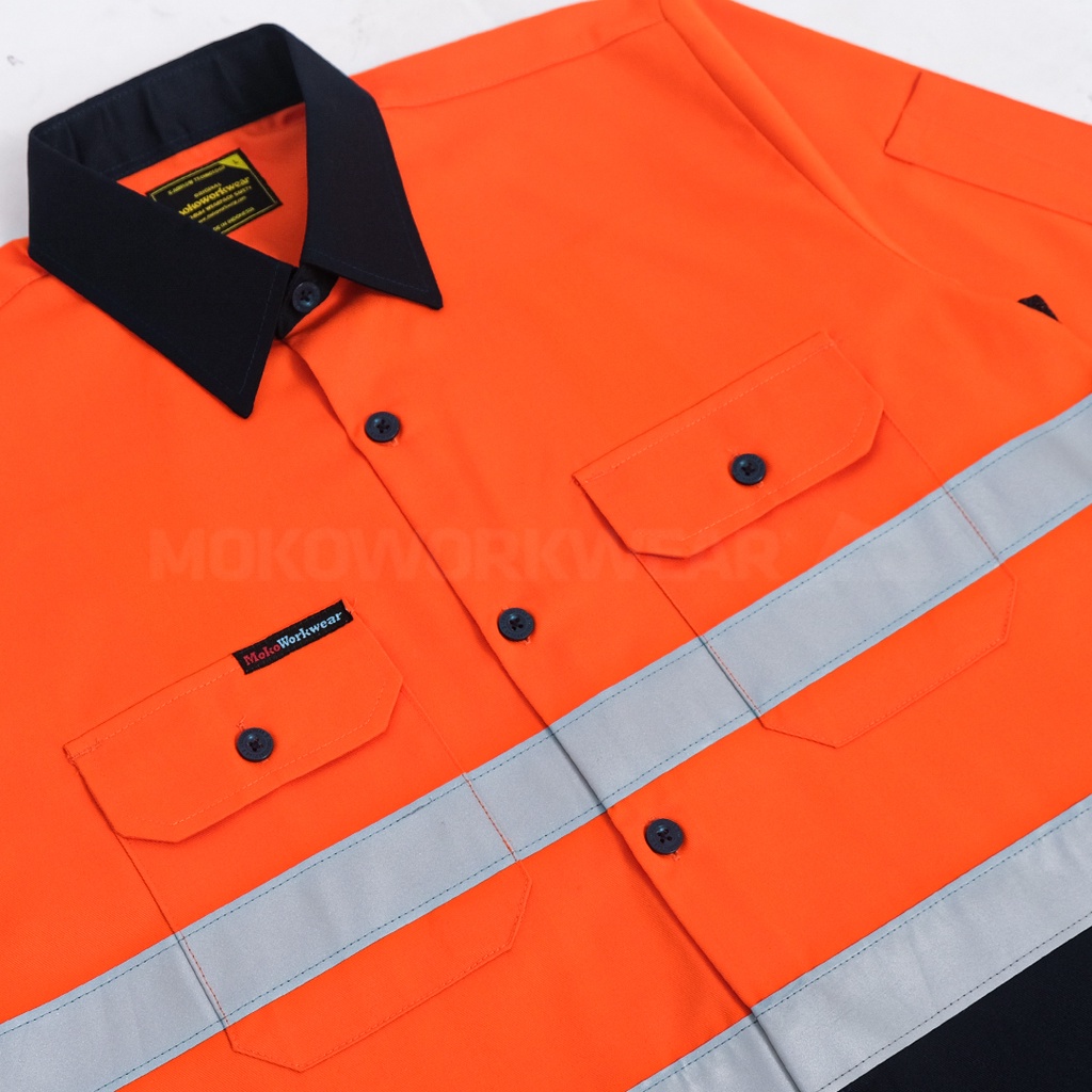 Premium Wearpack Safety Coverall Overal Baju Seragam Kerja Bengkel Mekanik Pakaian Katun Pria Wanita