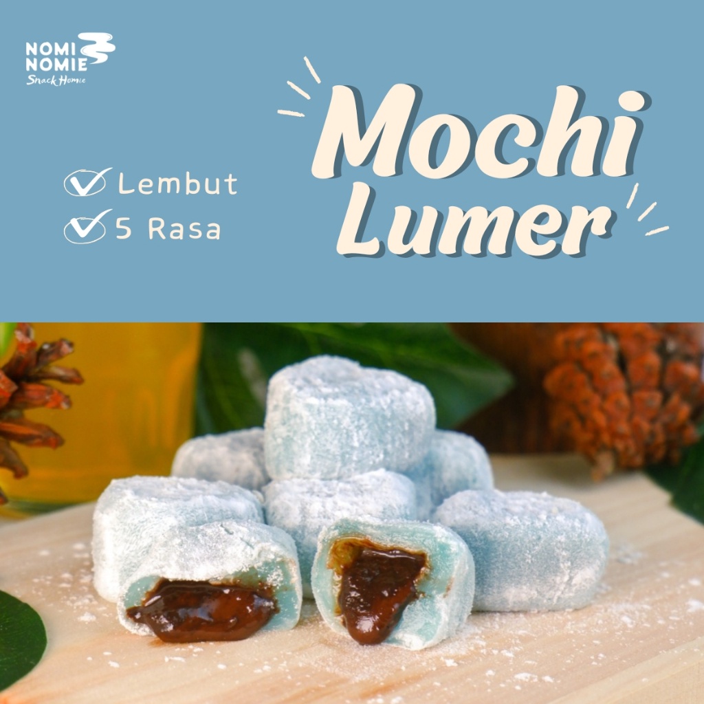 

Mochi Lumer Isi Kacang Coklat Keju Blueberry Crunchy Enak & Lembut Cemilan Manis Snack Makanan