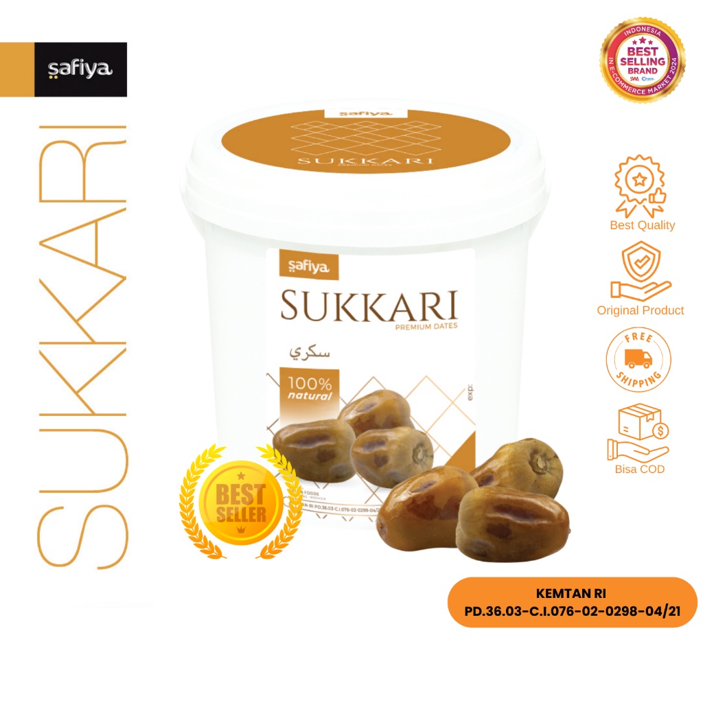 

Safiya Kurma Sukari Ember 850 Gram Sukkari King Dates Original WE!