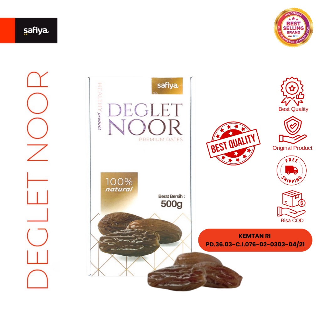

Safiya Kurma Tunisia Madu 500 Gram Deglet Noor Premium WE!
