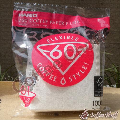 HARIO FILTER V60 PAPER FILTER 01 100 LEMBAR FILTER KOPI V60
