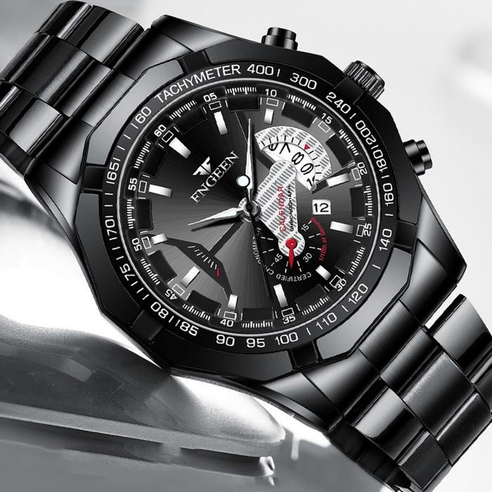 Jam Tangan Pria Bisnis Asli Fngeen Premium Original New Model Terbaru Tahan Air Anti Karat Kalender