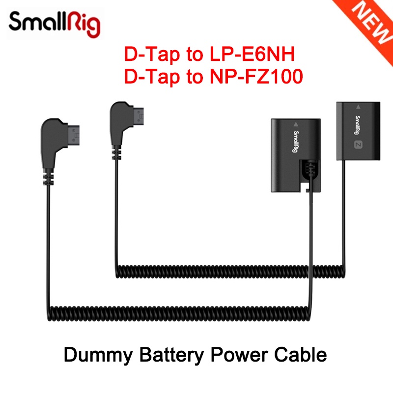 SmallRig D-Tap DTAP to LP-E6NH Dummy Battery Power Cable for Canon EOS R6 Mark II/R7/R6/R/R5/6D/R5C/