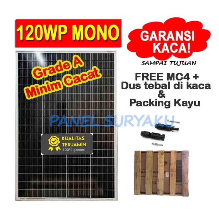 Solar Panel Surya 120wp Mono Solar Cell 120wp Mono