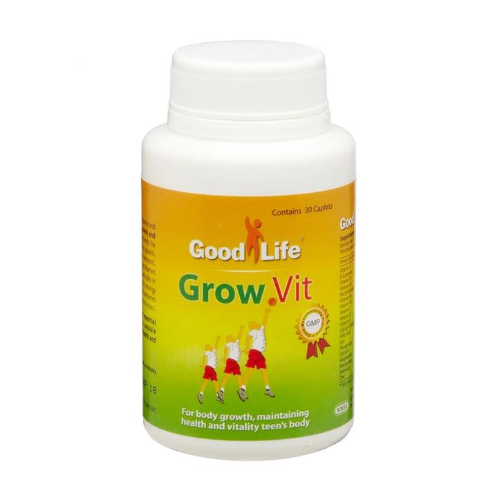 Good Life Growvit Isi 30 Tablet - Vitamin Peninggi Badan Anak