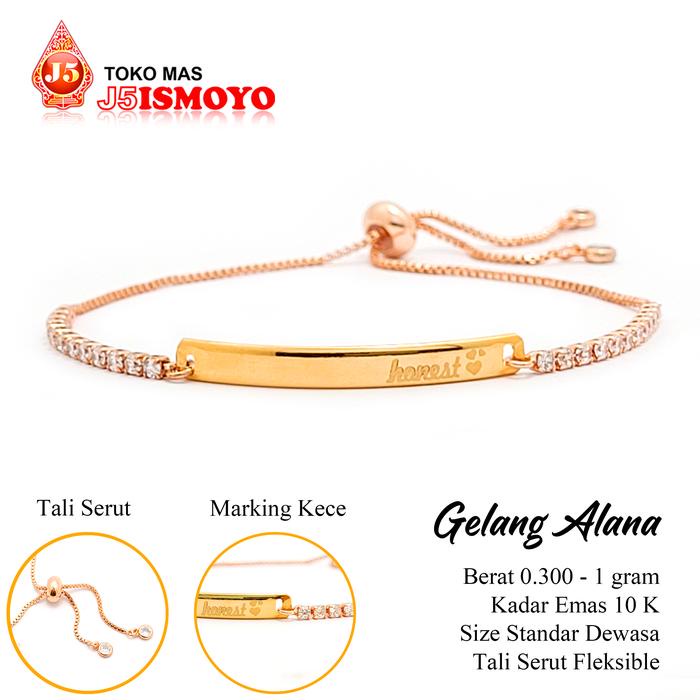 

Terlaris Gelang Tali Serut Kombinasi Emas Alana BTPU J5 Ismoyo