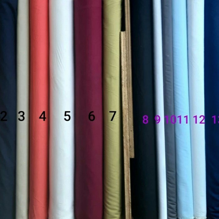 ..... Bahan Kain Katun Poplin Ex Garment Branded Grade A