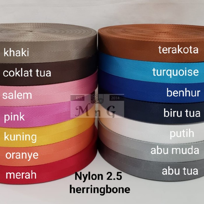 ..... Webbing Nylon 2.5 Herringbone (Roll)