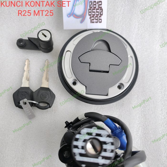 Kunci kontak yamaha r25 mt25 new old original key set assy 1WD
