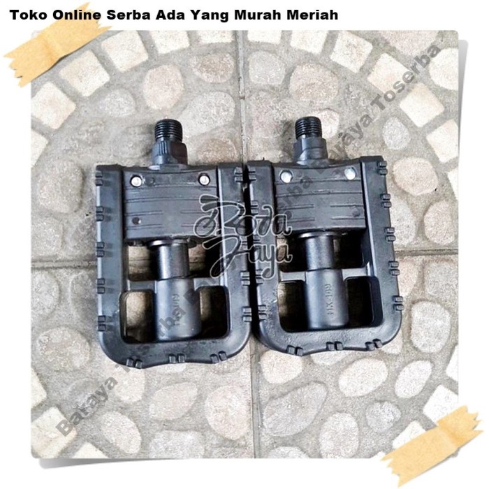PEDAL FOLDING PEDAL SEPEDA LIPAT PLASTIK HITAM Sepeda Sparepart Termurah *