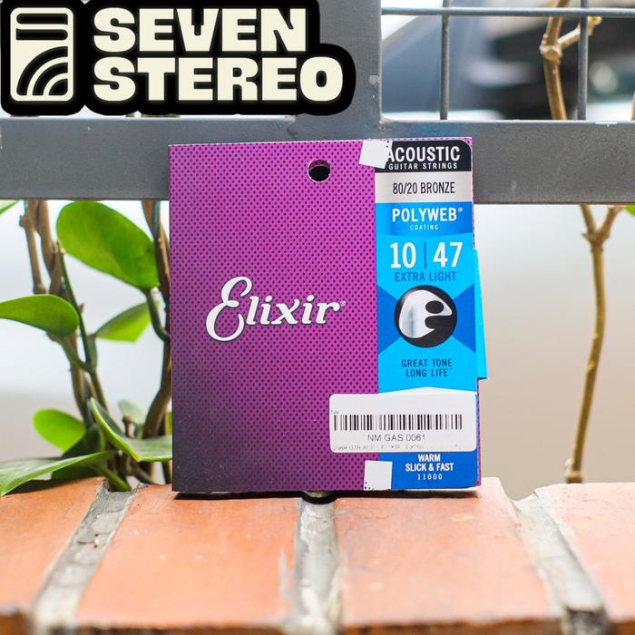 ELIXIR 11000 POLYWEB 10-47 GUITAR ACOUSTIC STRING - SENAR ELIXIR ORIGINAL
