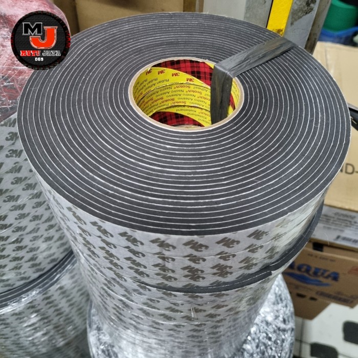 

SOFT TAPE SINGLE FOAM 3 M BUSA HITAM TEBAL 5MM PANJANG 10M